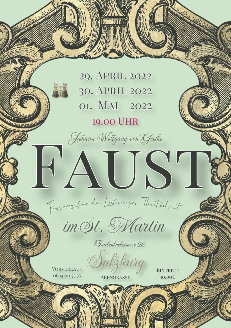 Neue Termine Faust - Goethe